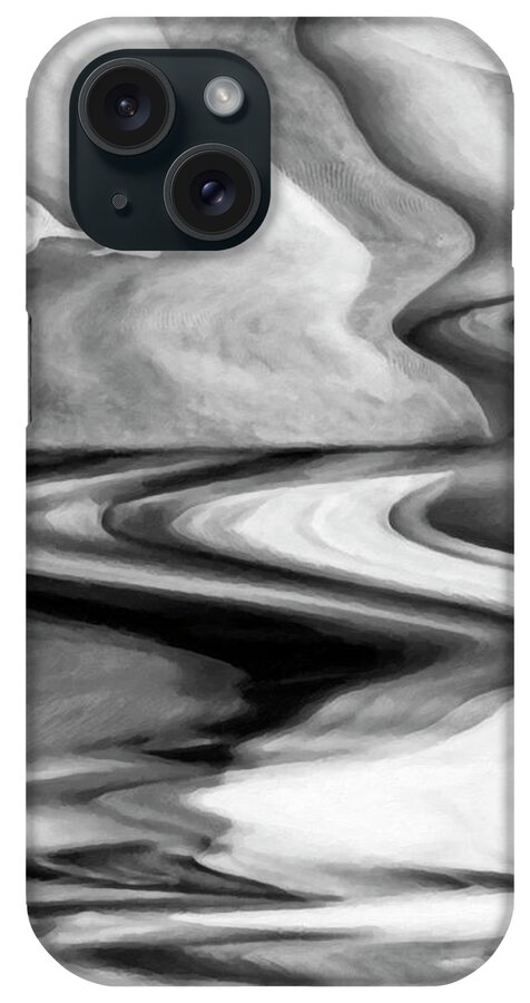 Black_white. Black_and_white iPhone Case featuring the digital art Flight of Fancy by Gerlinde Keating - Galleria GK Keating Associates Inc