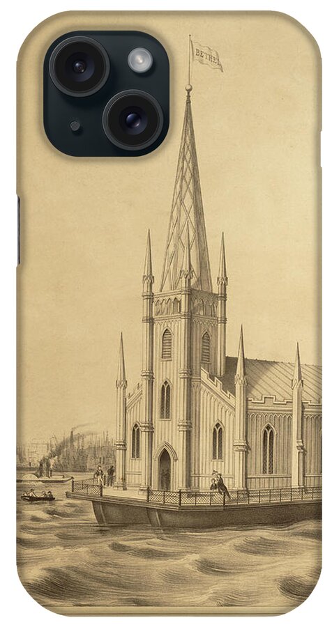 Church iPhone Case featuring the mixed media Floating Church of The Redeemer by Dennington