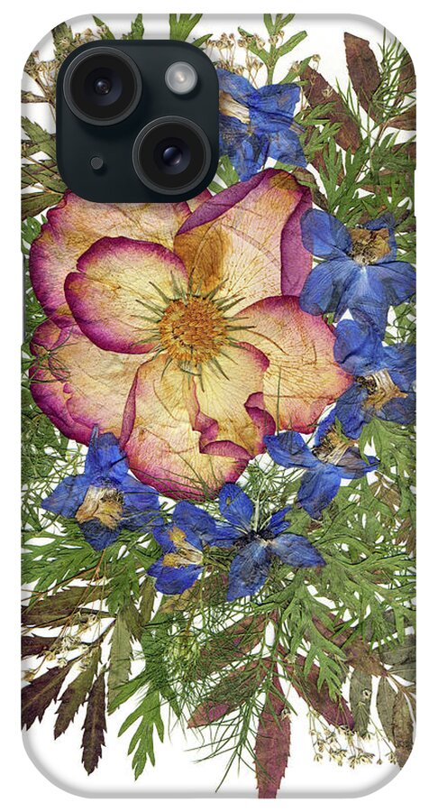 Flower Fantasy 9 iPhone Case featuring the painting Flower Fantasy 9 by Dryflowersart