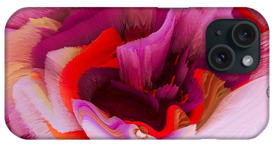 Rose iPhone Case featuring the mixed media Flowers Of My Dreams 25 by Elena Gantchikova