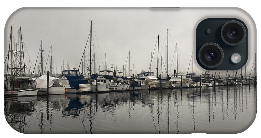 Fog iPhone Case featuring the photograph Foggy Morning at the Marina by Jerry Abbott