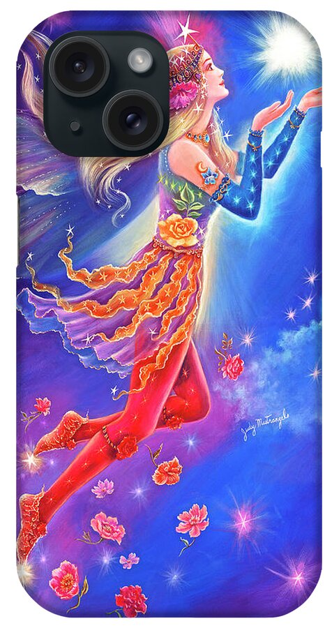 Follow Your Shining Star iPhone Case featuring the painting Follow Your Shining Star by Judy Mastrangelo