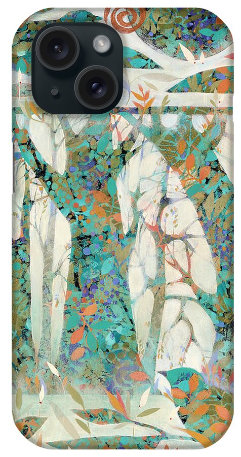 Forest Songs iPhone Case featuring the painting Forest Songs by Sue Davis