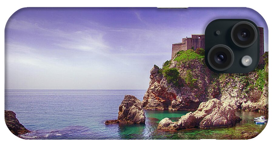 Croatia iPhone Case featuring the photograph Fort Lovrijenic and medieval walls by Steve Estvanik