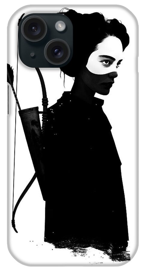 Girl iPhone Case featuring the digital art Four Of Hearts by Ruben Ireland