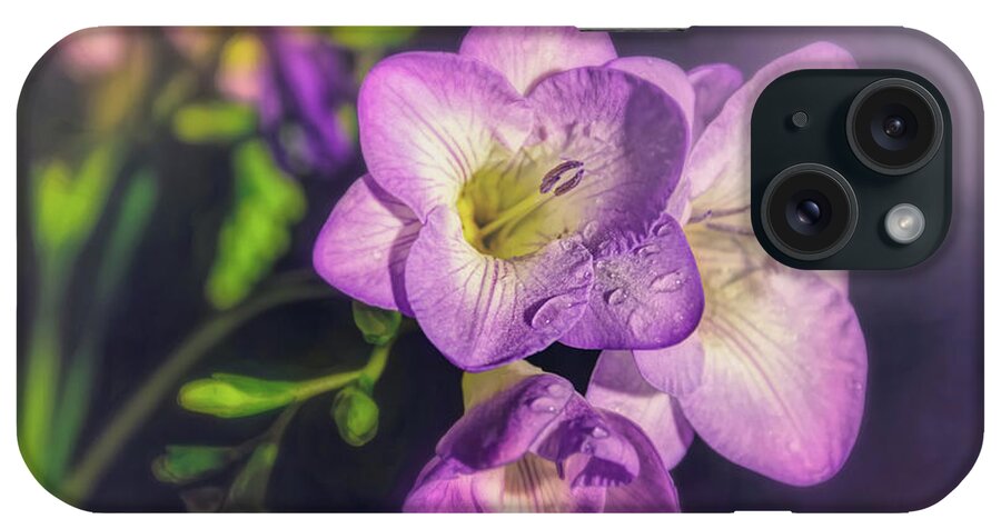 Freesia iPhone Case featuring the photograph Fragrant Freesia by Carol Japp