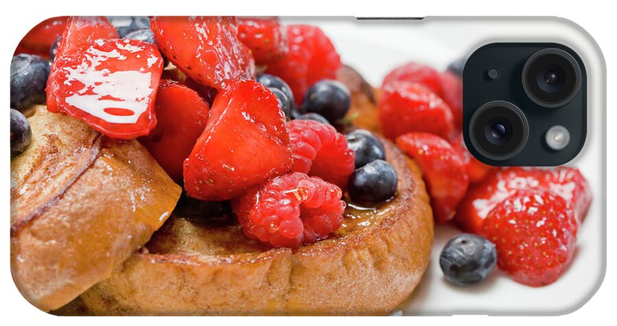 Breakfast iPhone Case featuring the photograph French Toast With Berries And Maple by Inti St. Clair