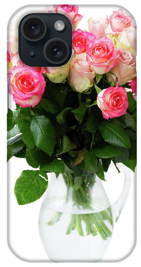 Roses iPhone Case featuring the photograph Fresh Rose Flowers by Anastasy Yarmolovich
