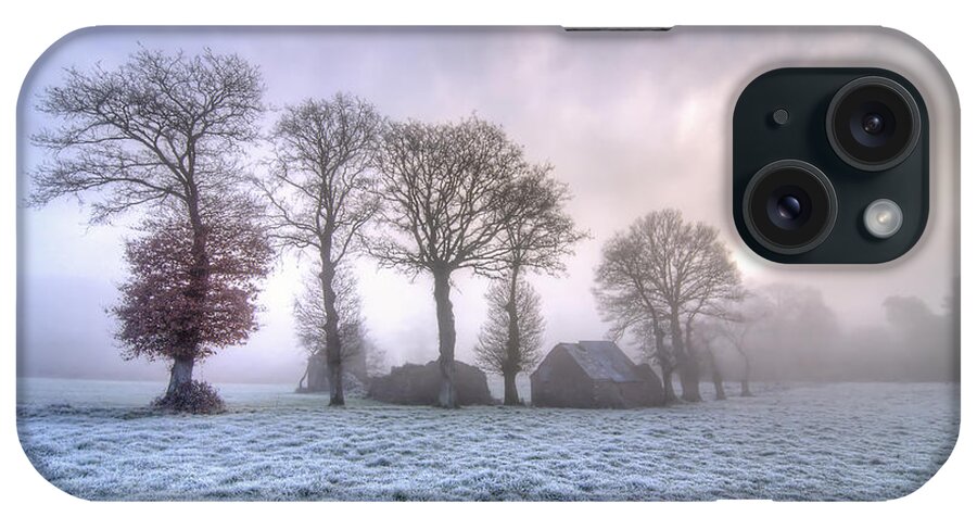 Outdoors iPhone Case featuring the photograph Frozen Morning by Philippe Manguin Photographies