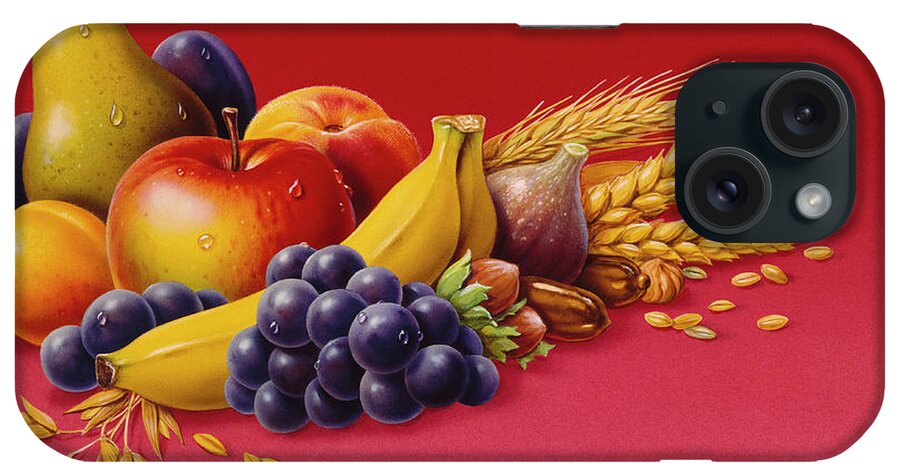 Apple iPhone Case featuring the painting Fruit by Harro Maass