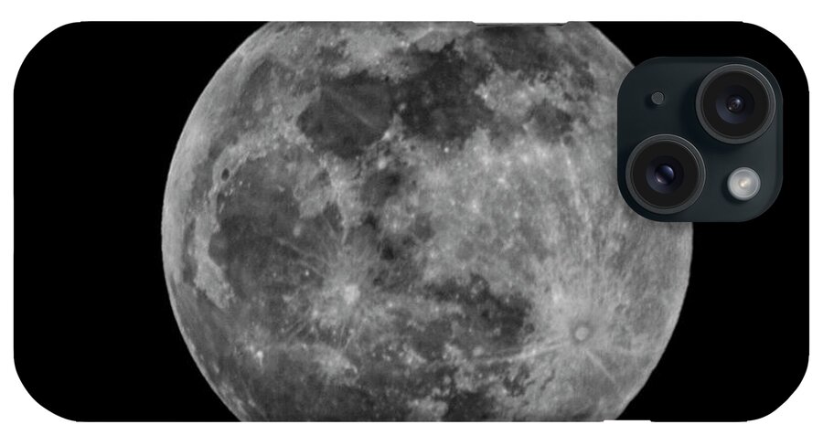 Moon iPhone Case featuring the photograph Full Moon by Bob Decker