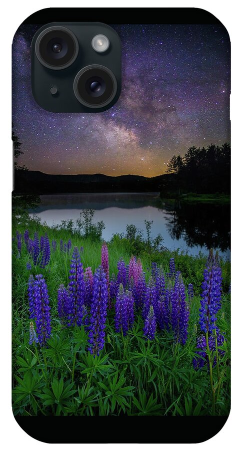 New Hampshire iPhone Case featuring the photograph Galactic Lupines by Rob Davies