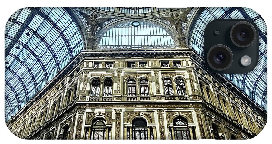 Naples iPhone Case featuring the photograph Galleria Umberto in Naples, Italy by Lyuba Filatova