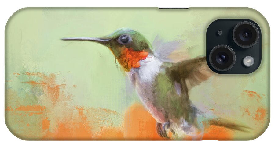 Colorful iPhone Case featuring the painting Garden Beauty by Jai Johnson