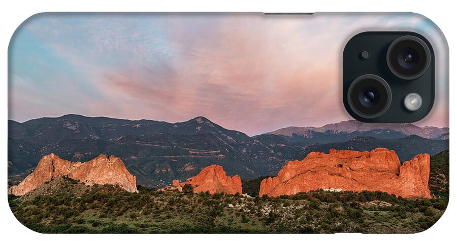 Garden Of The Gods iPhone Case featuring the photograph Garden of the Gods at Dawn by Tony Hake