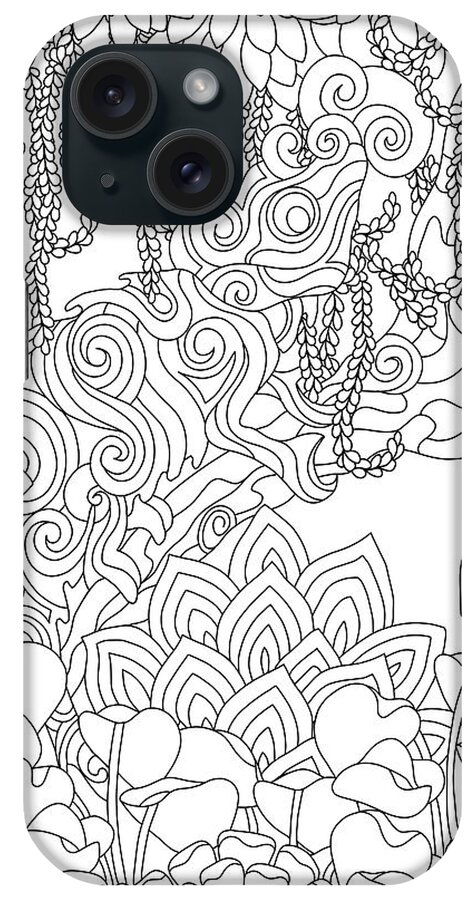 Gecko iPhone Case featuring the drawing Gecko by Kathy G. Ahrens