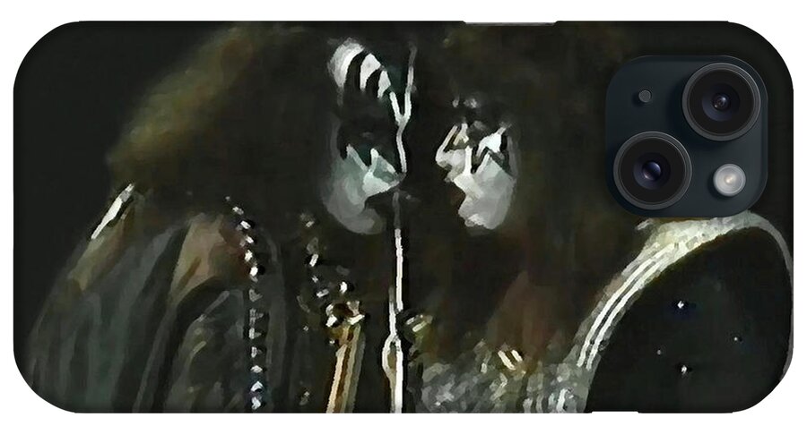Gene Simmons iPhone Case featuring the photograph Gene And Ace by Billy Knight