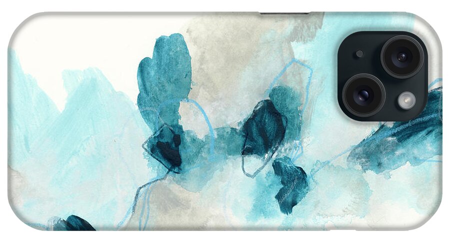 Abstract iPhone Case featuring the painting Geode Coast II by June Erica Vess