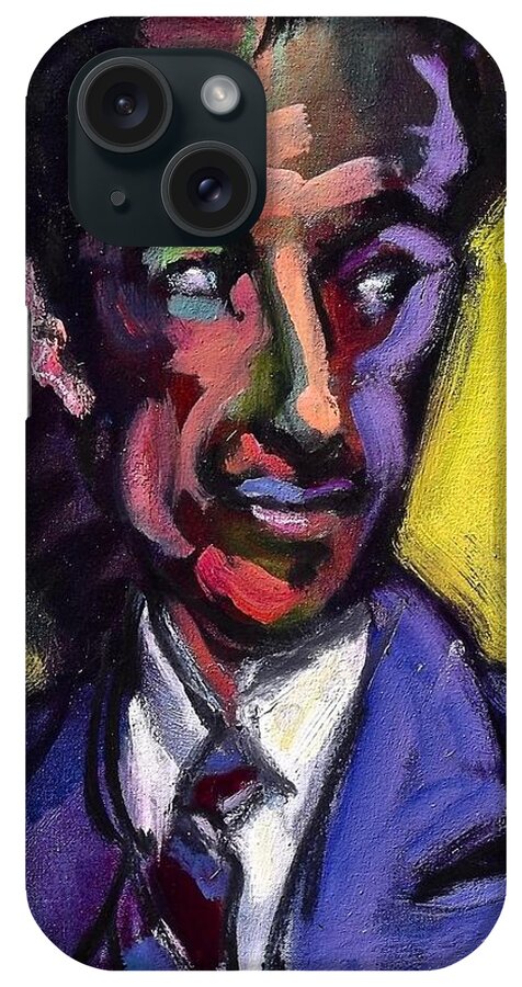 Painting iPhone Case featuring the painting george Gershwin by Les Leffingwell