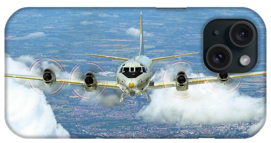 German iPhone Case featuring the photograph German Navy, Lockheed P-3 Orion, b4 by Nir Ben-Yosef