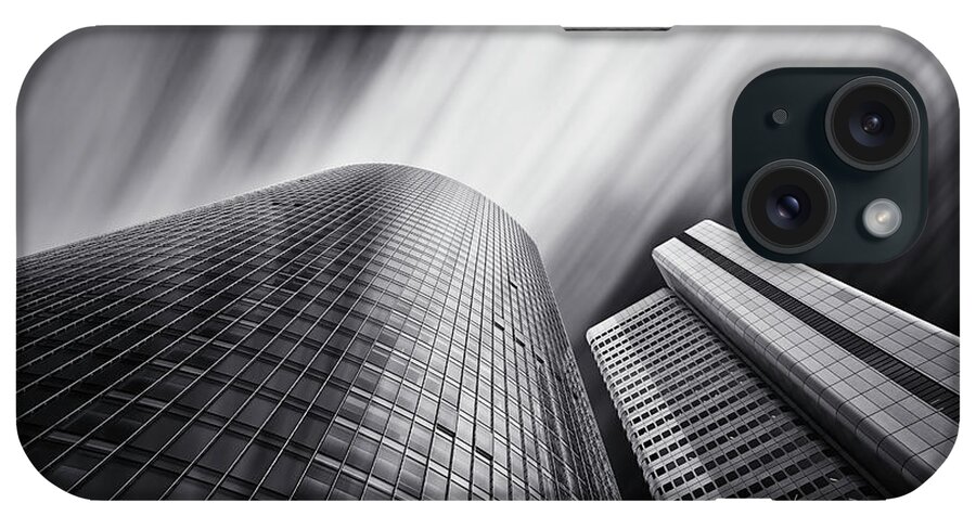 Directly Below iPhone Case featuring the photograph Germany, Hesse, Frankfurt, View Of by Westend61