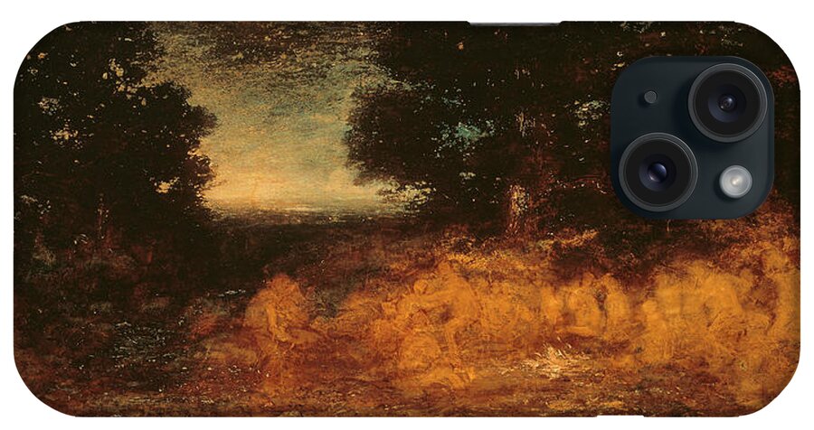 19th Century Art iPhone Case featuring the painting Ghost Dance by Ralph Albert Blakelock