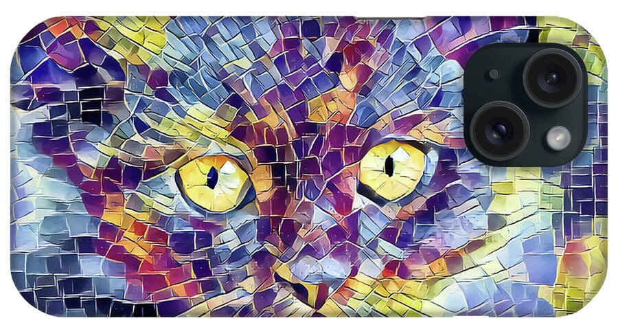 Kitten iPhone Case featuring the digital art Giant Head Mosaic by Don Northup