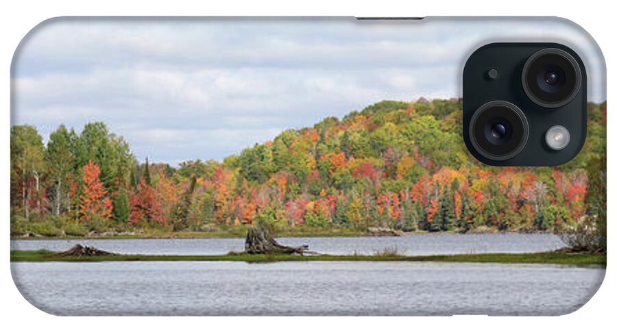 Gile Flowage iPhone Case featuring the photograph Gile Flowage Pano by Brook Burling