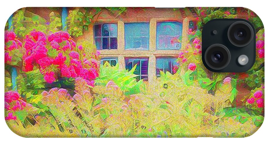 Gingerbread iPhone Case featuring the photograph Gingerbread Cottage Garden by Jack Torcello