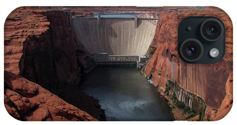 Reservoir iPhone Case featuring the photograph Glen Canyon Dam by Traveladventure