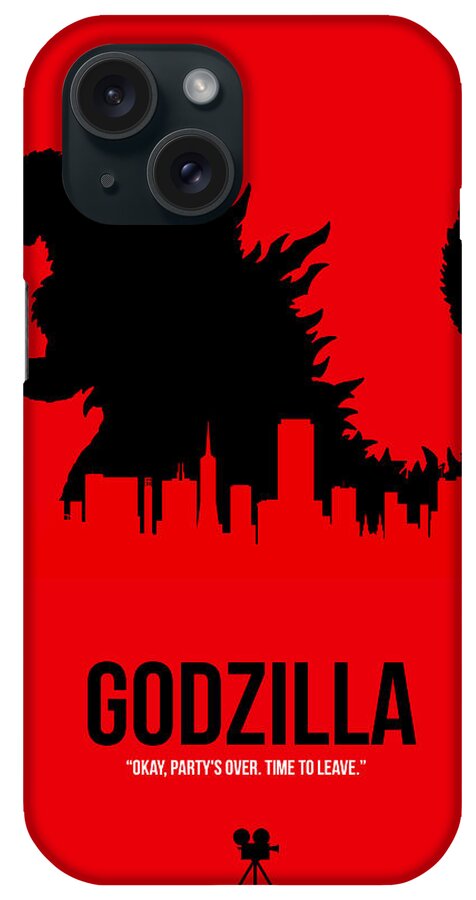 Godzilla iPhone Case featuring the digital art Godzilla by Naxart Studio
