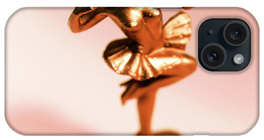 Activity iPhone Case featuring the drawing Gold Ballerina by CSA Images
