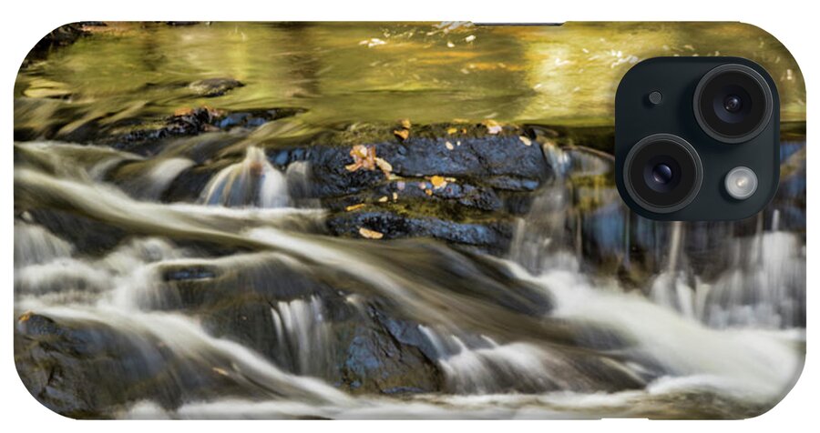 Stream iPhone Case featuring the photograph Golden Stream by Cathy Kovarik