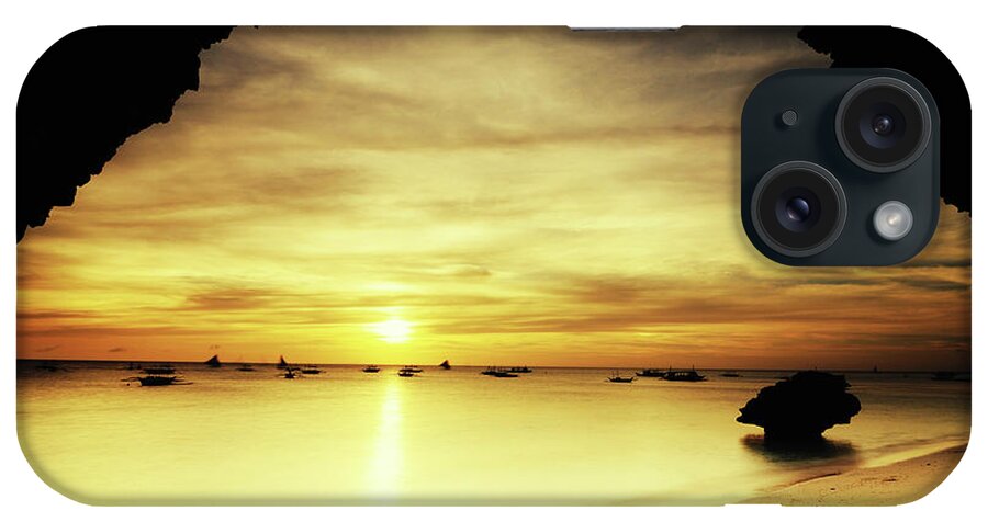 Scenics iPhone Case featuring the photograph Golden Sunset by Joyoyo Chen