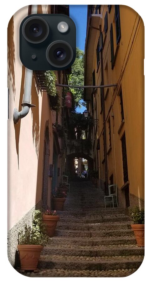Italy iPhone Case featuring the photograph Golden Walkway by Linda L Brobeck