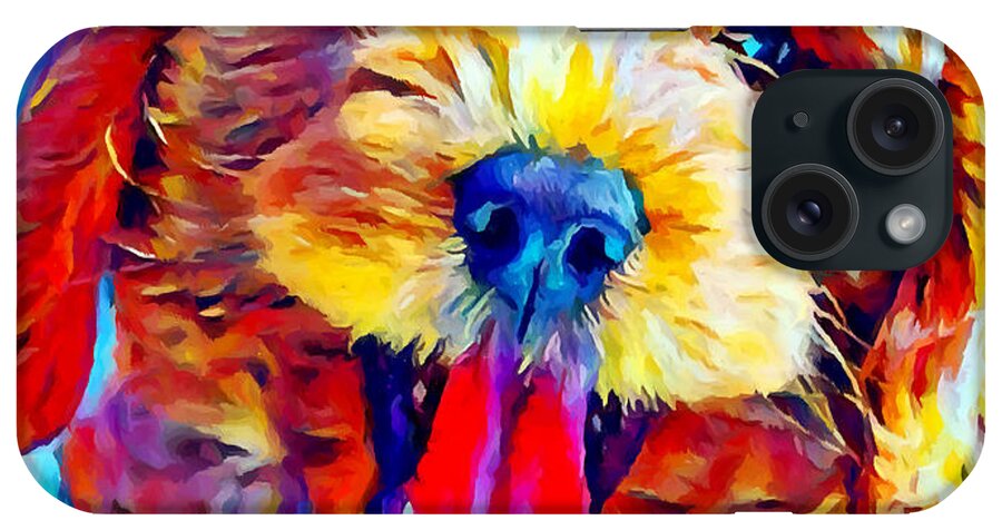 Animal iPhone Case featuring the painting Goldendoodle 2 by Chris Butler