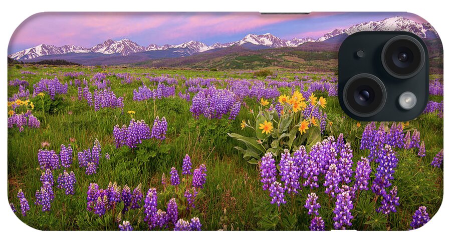 Gore Range iPhone Case featuring the photograph Gore Range Sunrise by Aaron Spong