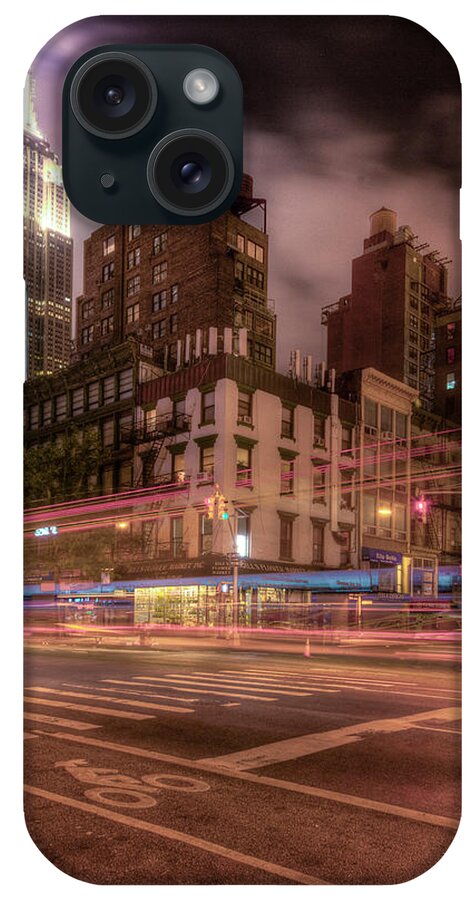 New York City iPhone Case featuring the photograph Gotham City 10 by Moises Levy