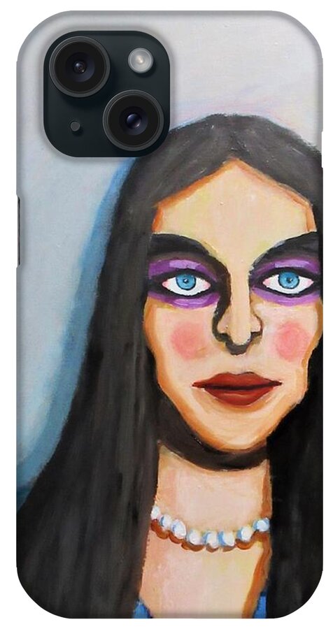 Figure iPhone Case featuring the painting Gothic by Gregory Dorosh