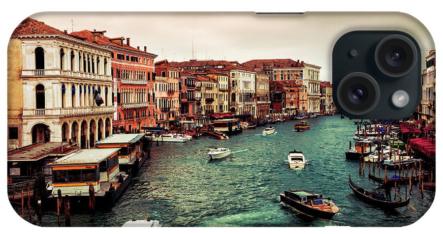 Side By Side iPhone Case featuring the photograph Grand Canal by Gomaba