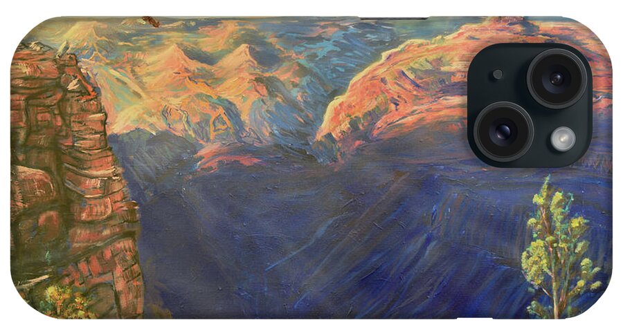 Arizona iPhone Case featuring the painting Grand Canyon and Mather Point by Chance Kafka
