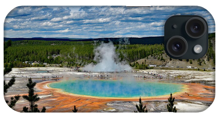 Grand Prismatic Spring iPhone Case featuring the photograph Grand Prismatic Spring by Amazing Action Photo Video