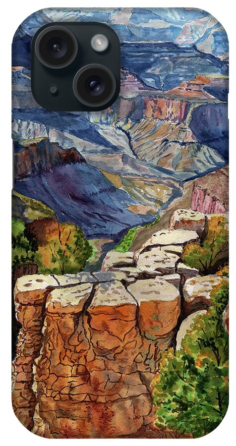 Morning iPhone Case featuring the painting Grandview Point by Timithy L Gordon