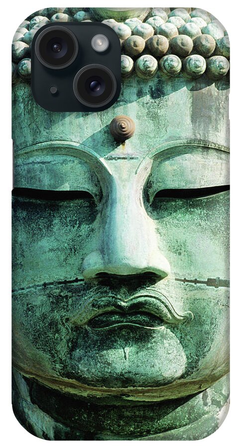 Circa 13th Century iPhone Case featuring the photograph Great Buddha Statue, Close-up by Grant Faint