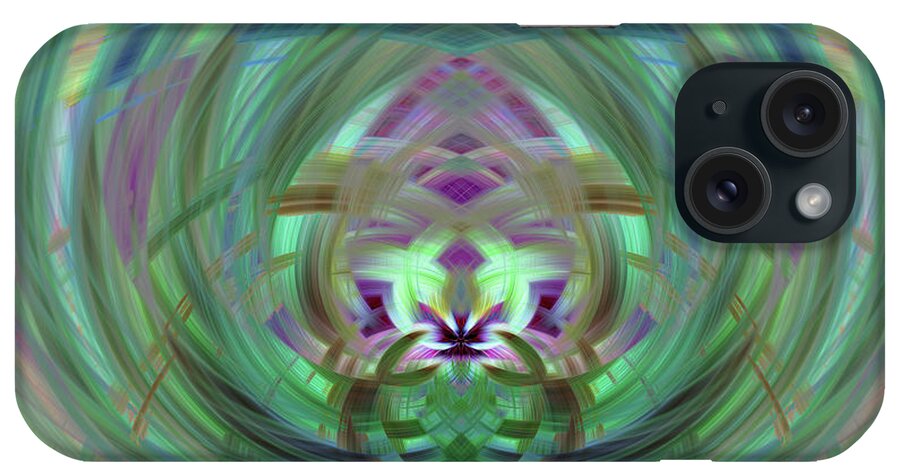 Abstract iPhone Case featuring the photograph Greens by Cathy Donohoue