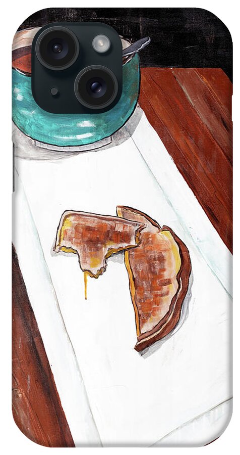 Grilled Cheese And Tomato Soup iPhone Case featuring the painting Grilled Cheese And Tomato Soup by Ann Tygett Jones Studio