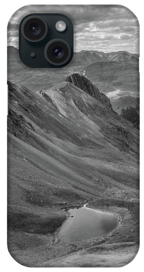 Grouse Gulch iPhone Case featuring the photograph Grouse Gulch Black and White by Jen Manganello