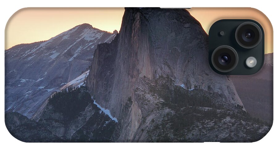 Scenics iPhone Case featuring the photograph Half Dome With Sunrise by David Kiene