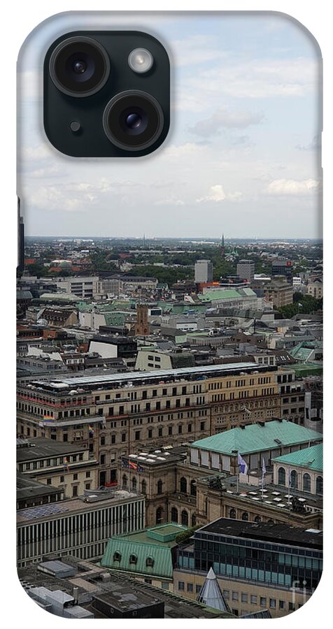 Hamburg iPhone Case featuring the photograph Hamburg Rooftops View by Yvonne Johnstone
