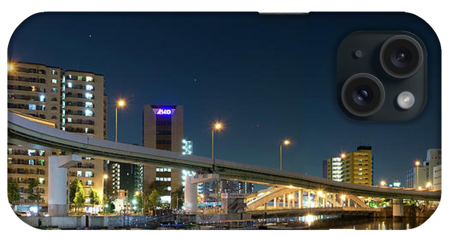 Panoramic iPhone Case featuring the photograph Hanshin Highway Route 3 Kobe Line by Christinayan By Takahiro Yanai